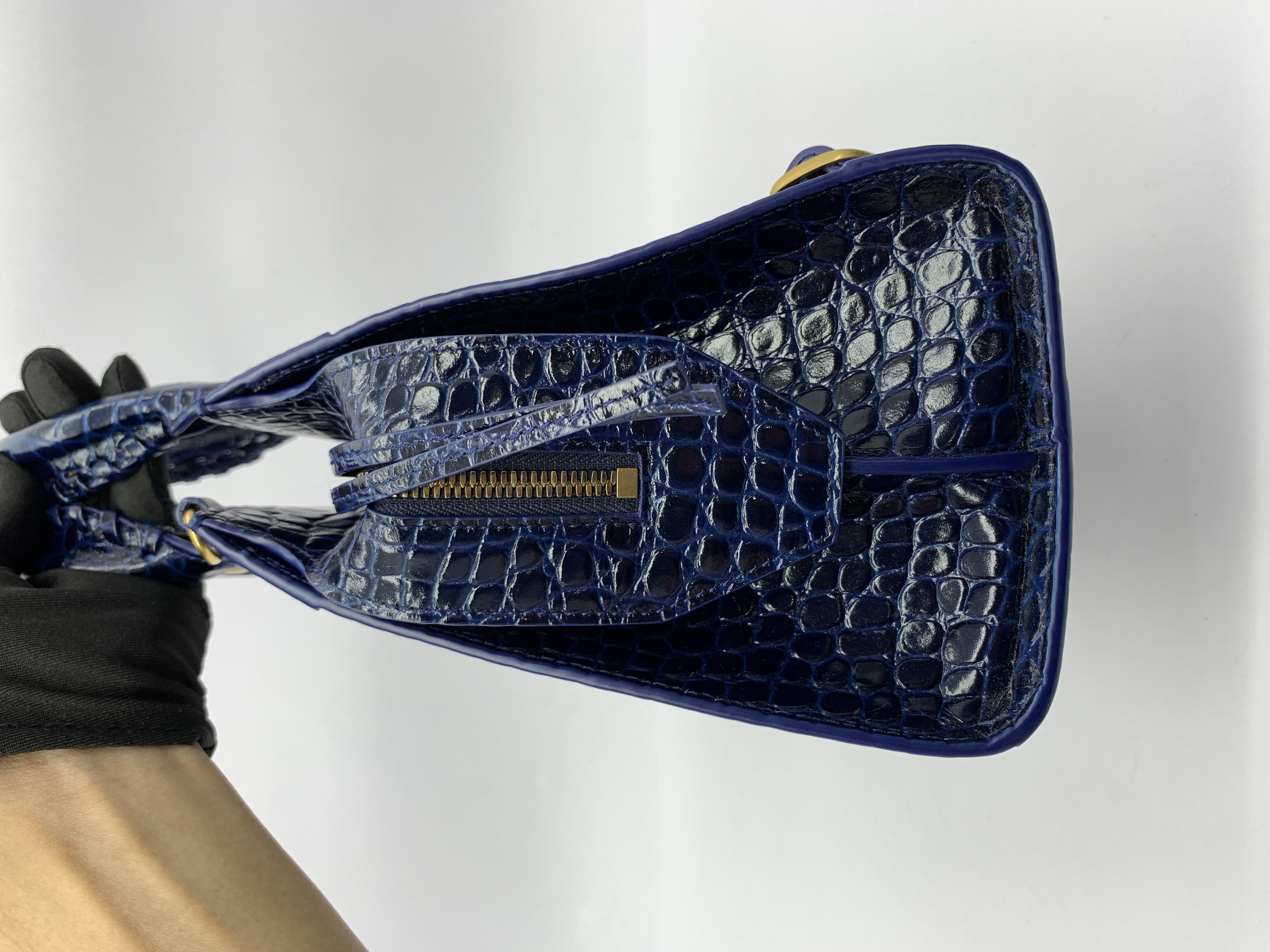 Neo Classic Small Croco Blue