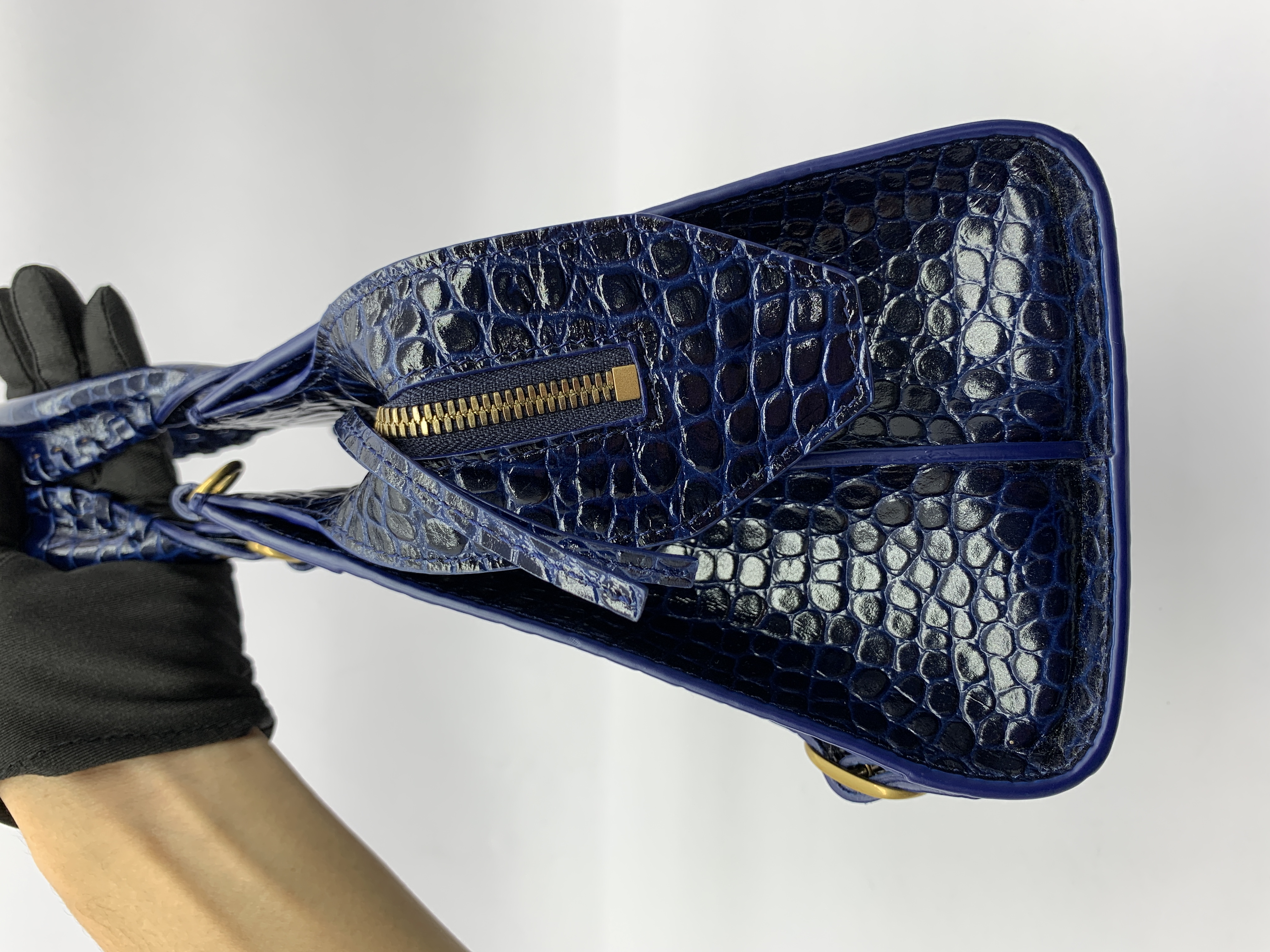 Neo Classic Small Croco Blue