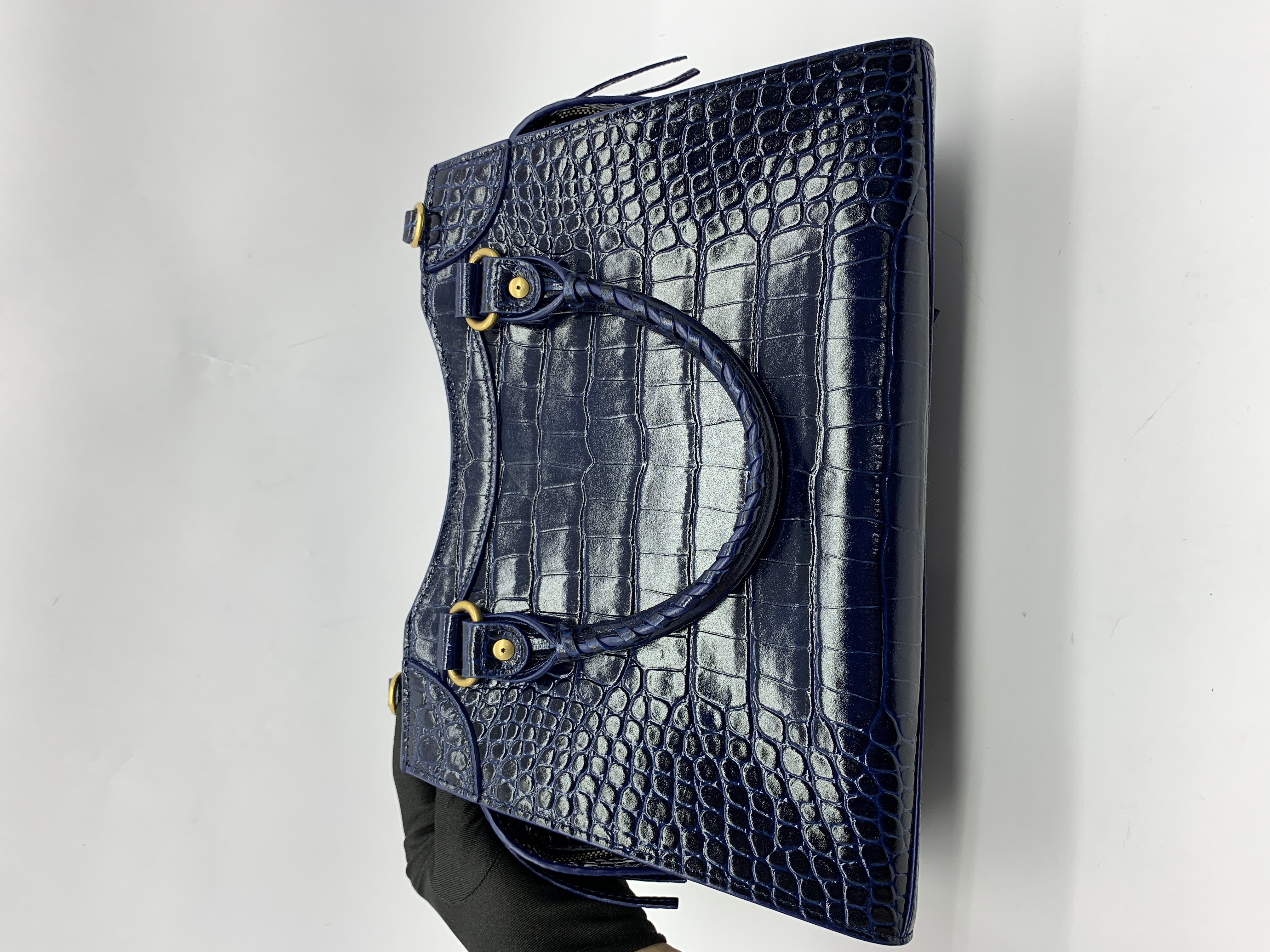 Neo Classic Small Croco Blue