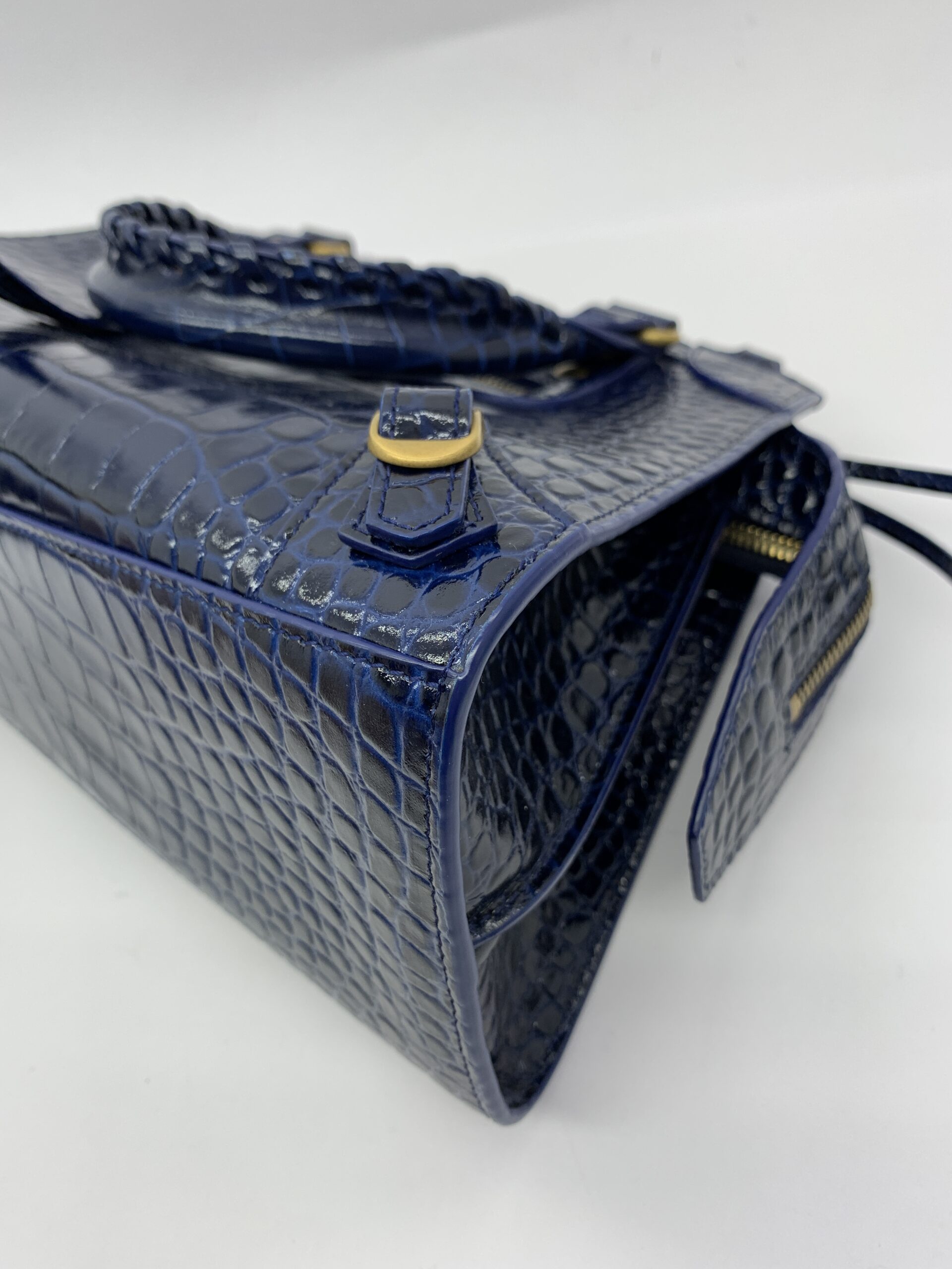 Neo Classic Small Croco Blue
