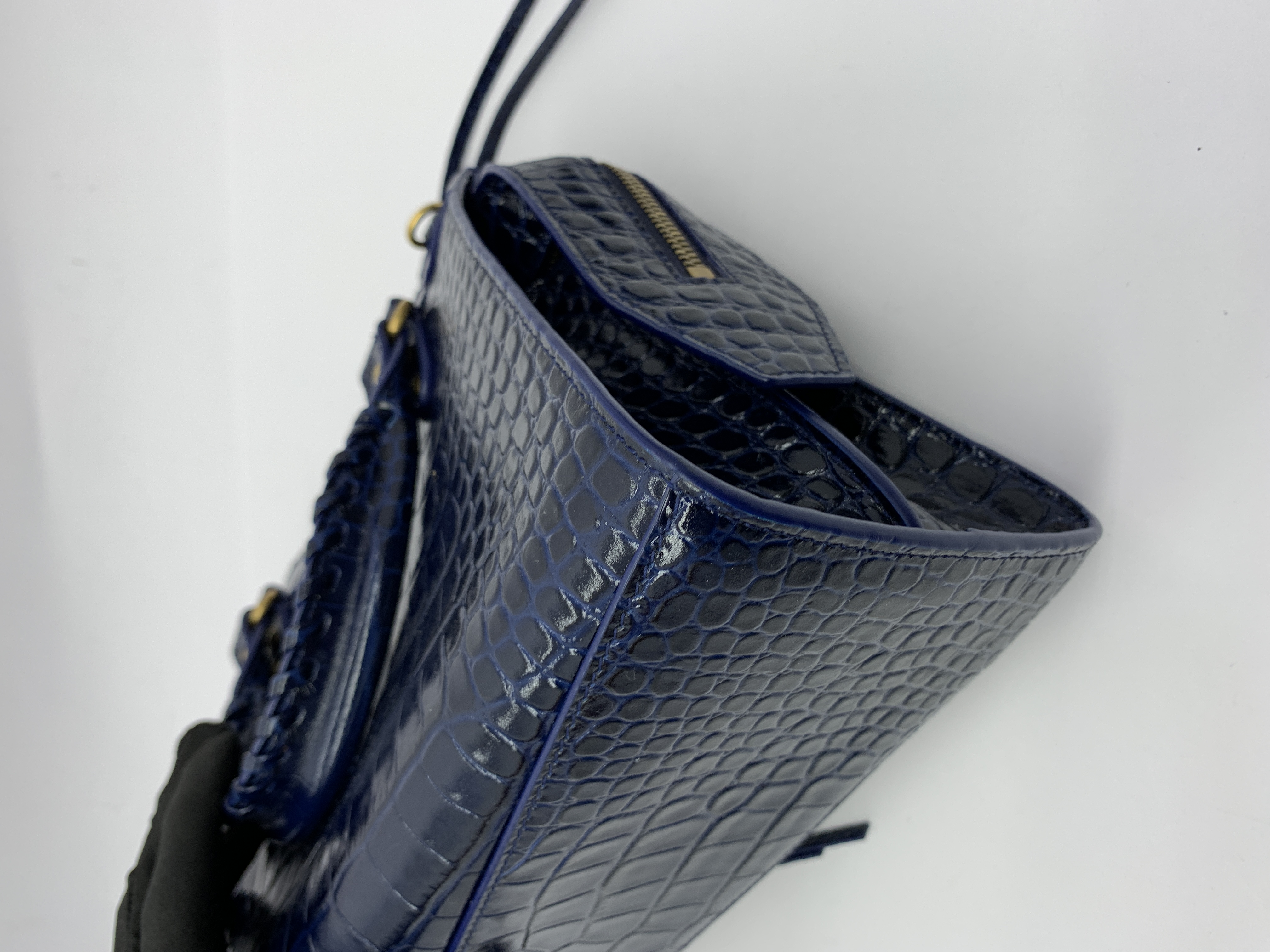 Neo Classic Small Croco Blue
