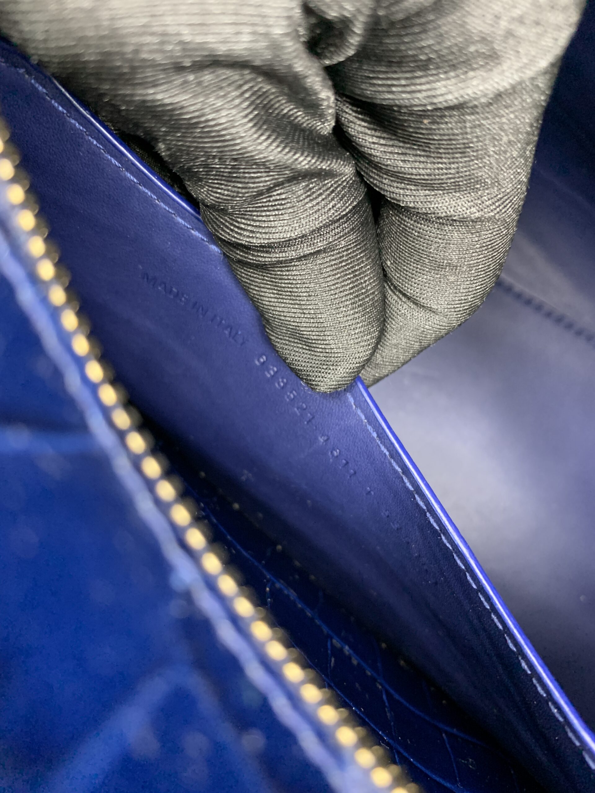 Neo Classic Small Croco Blue