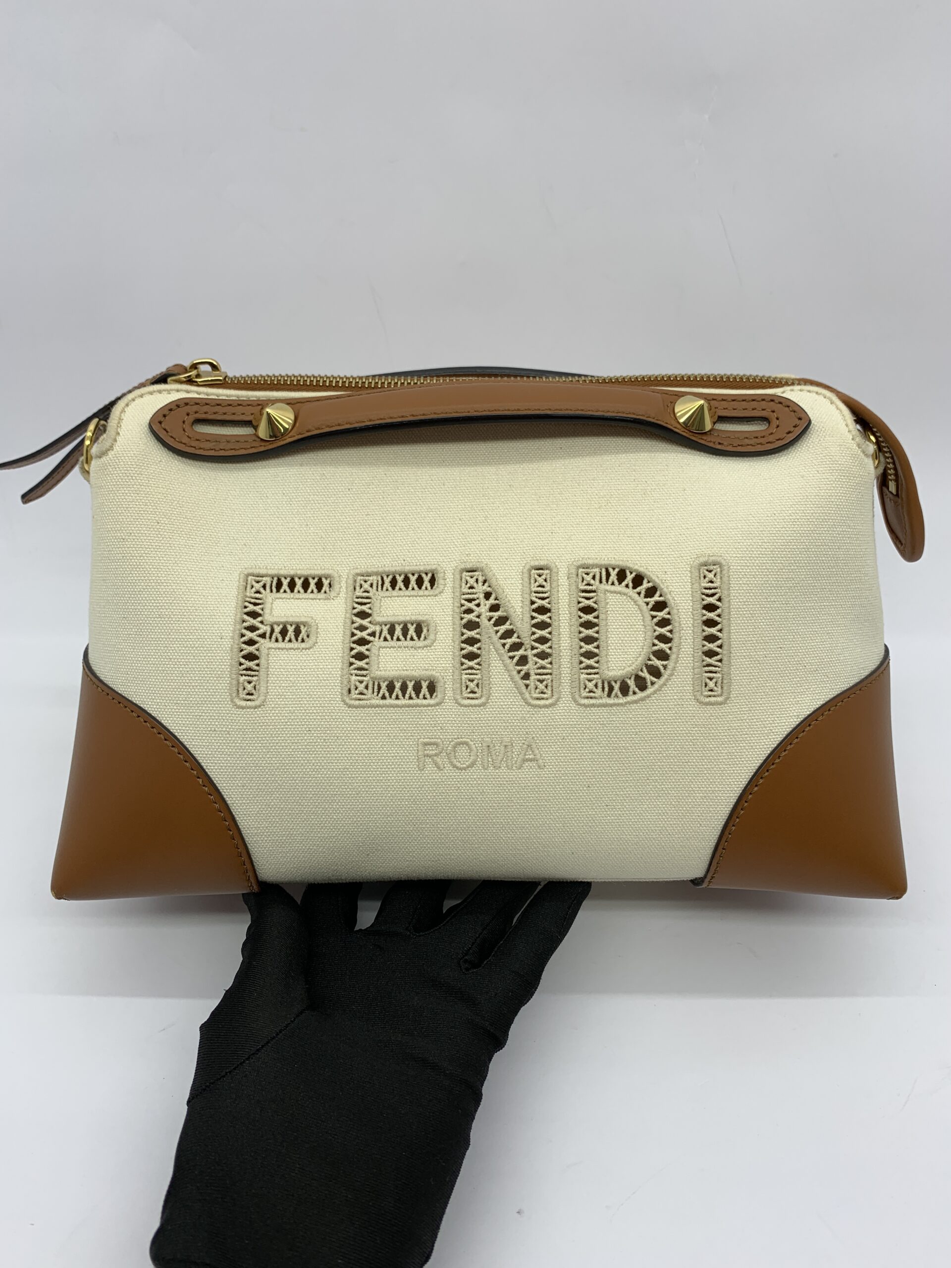 BTW Medium Canvas Mix Leather Tan