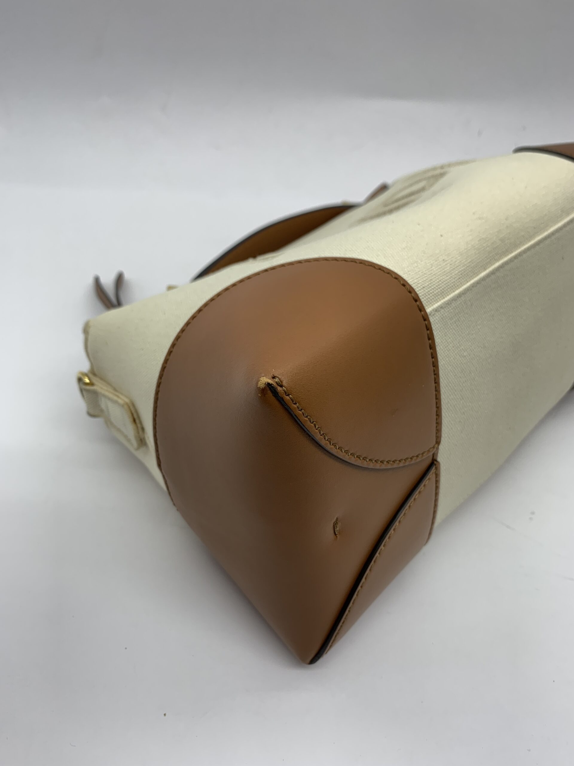 BTW Medium Canvas Mix Leather Tan