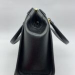 Small Ophidia Web Handle Leather Black