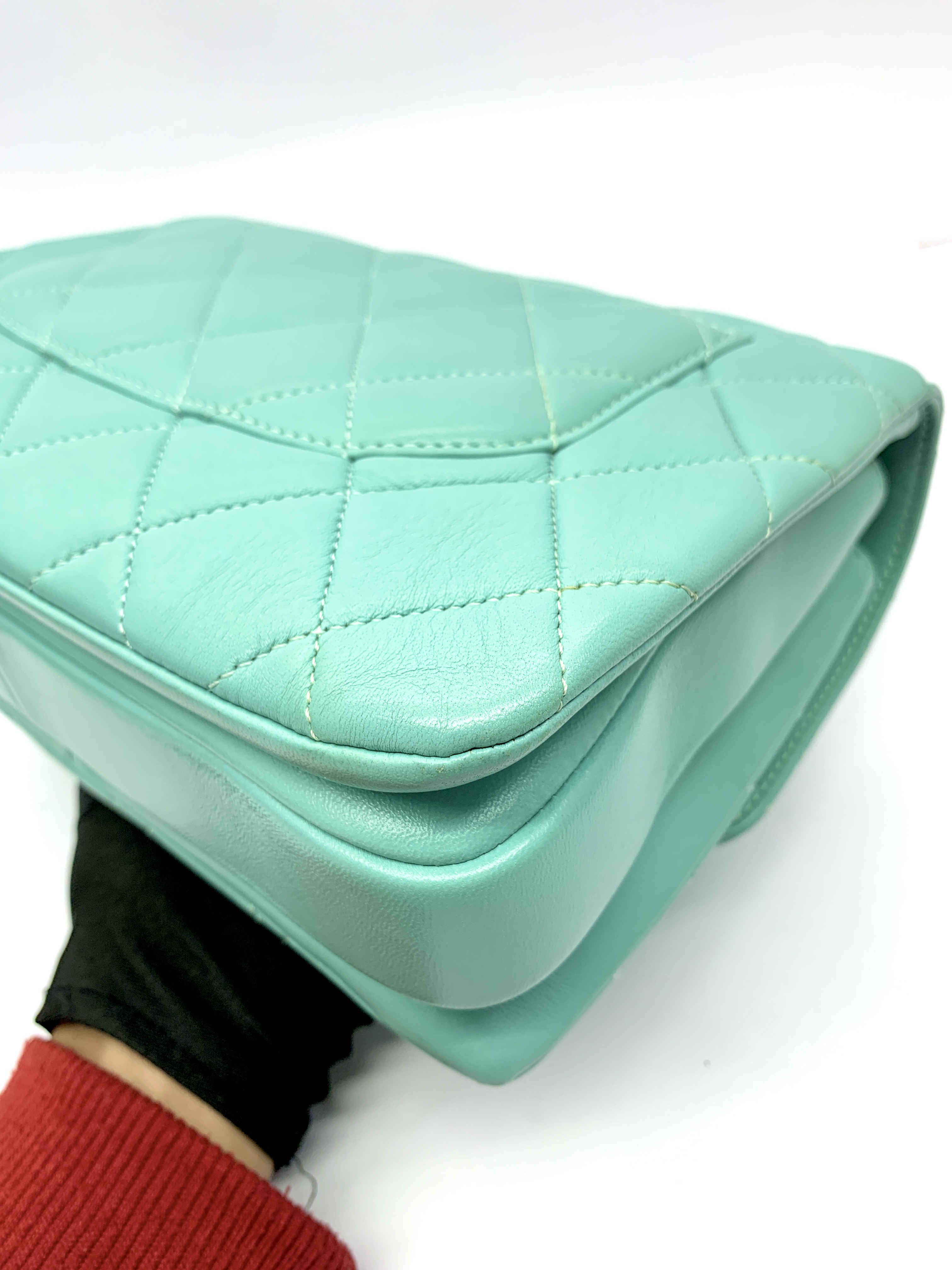 Trendy CC Lambskin Green