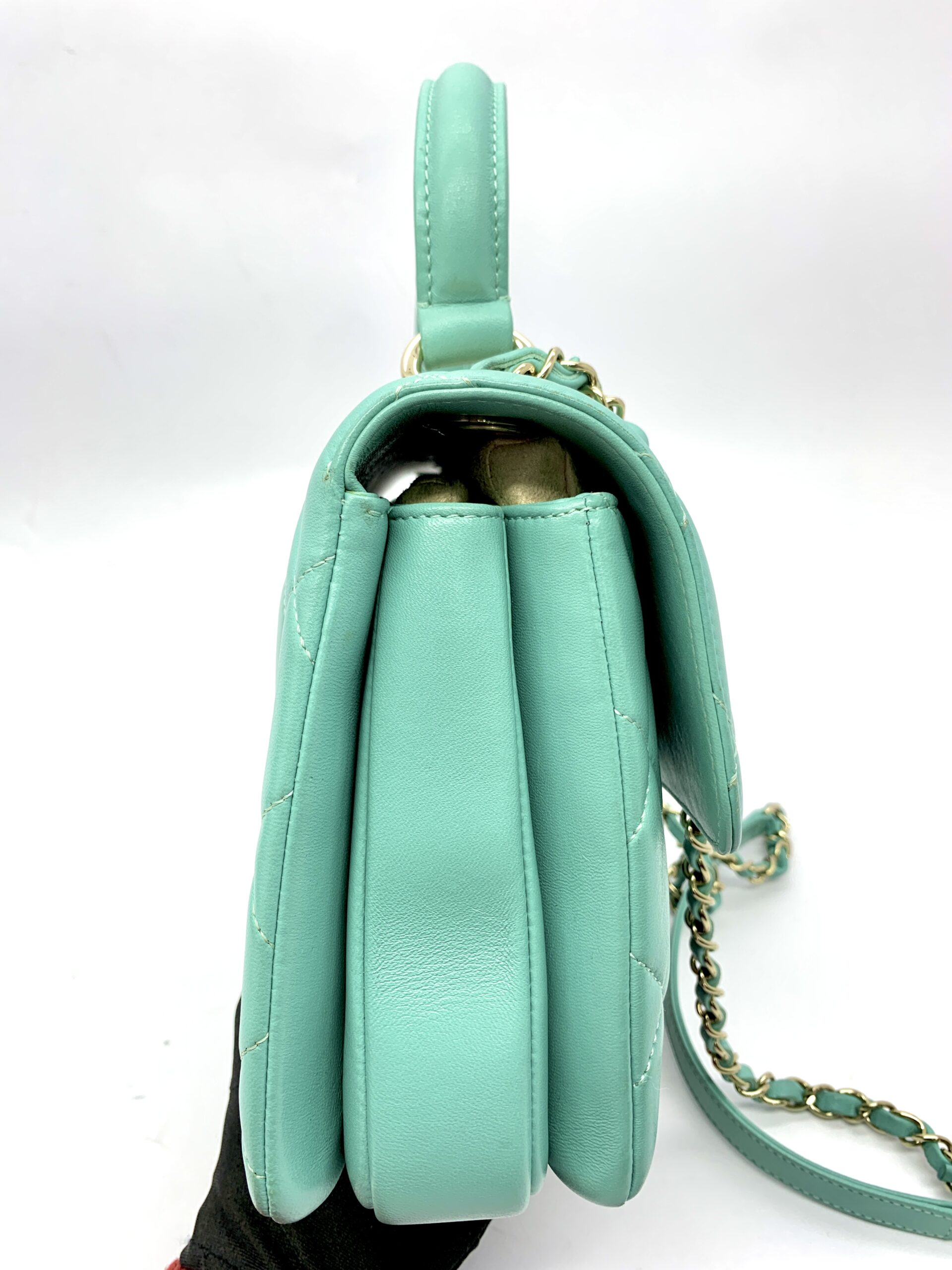 Trendy CC Lambskin Green