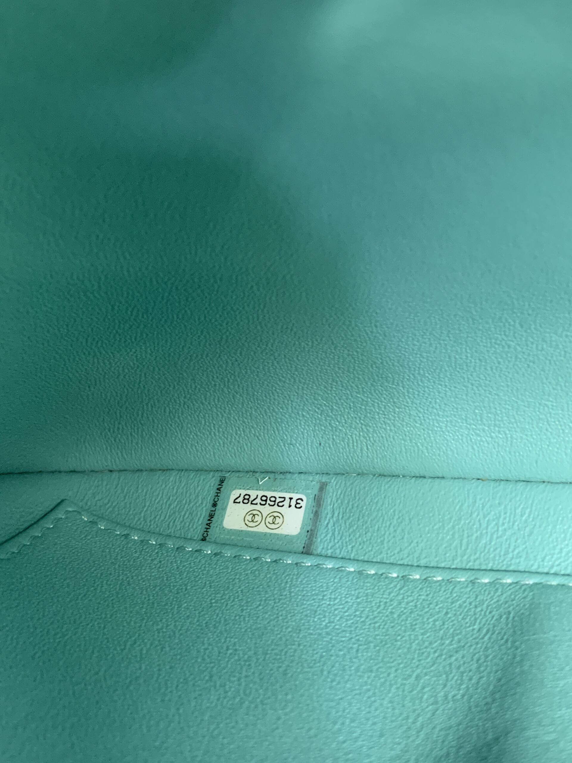 Trendy CC Lambskin Green