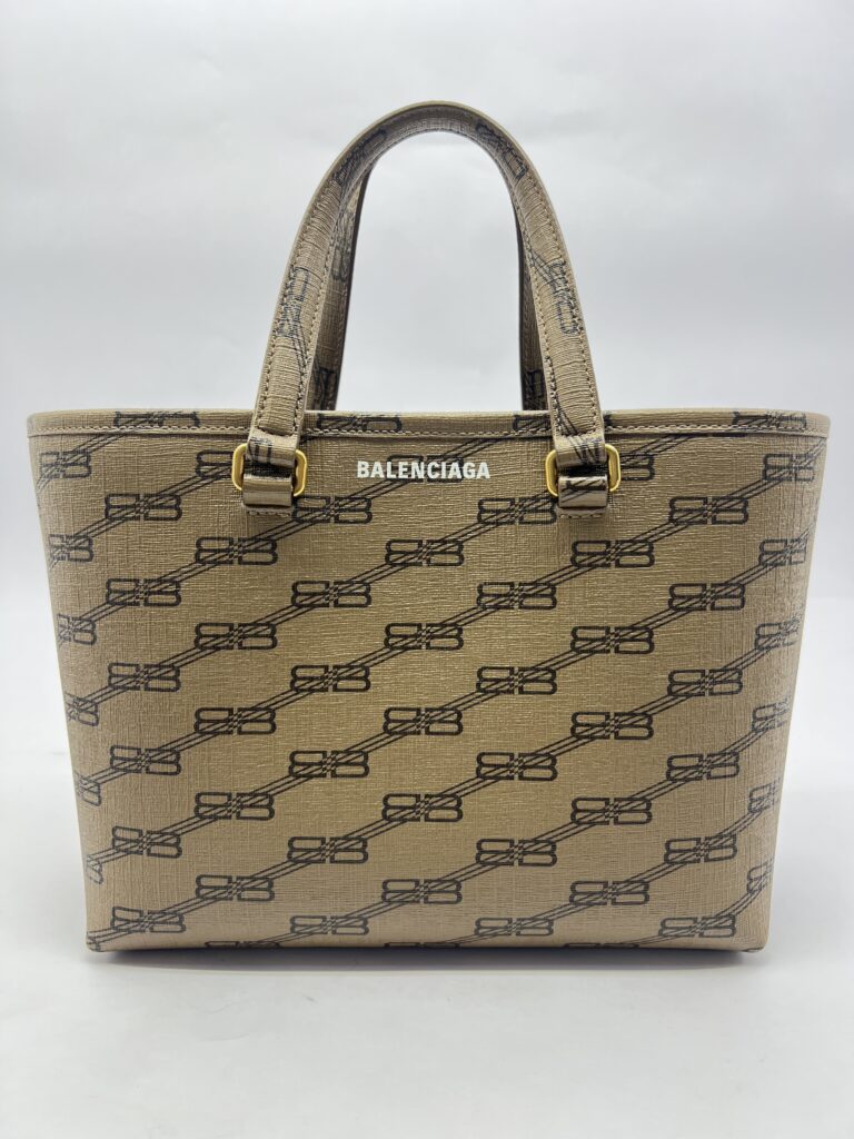 Shopper Tote Signature All‑Over Logo Brown