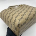 Shopper Tote Signature All‑Over Logo Brown