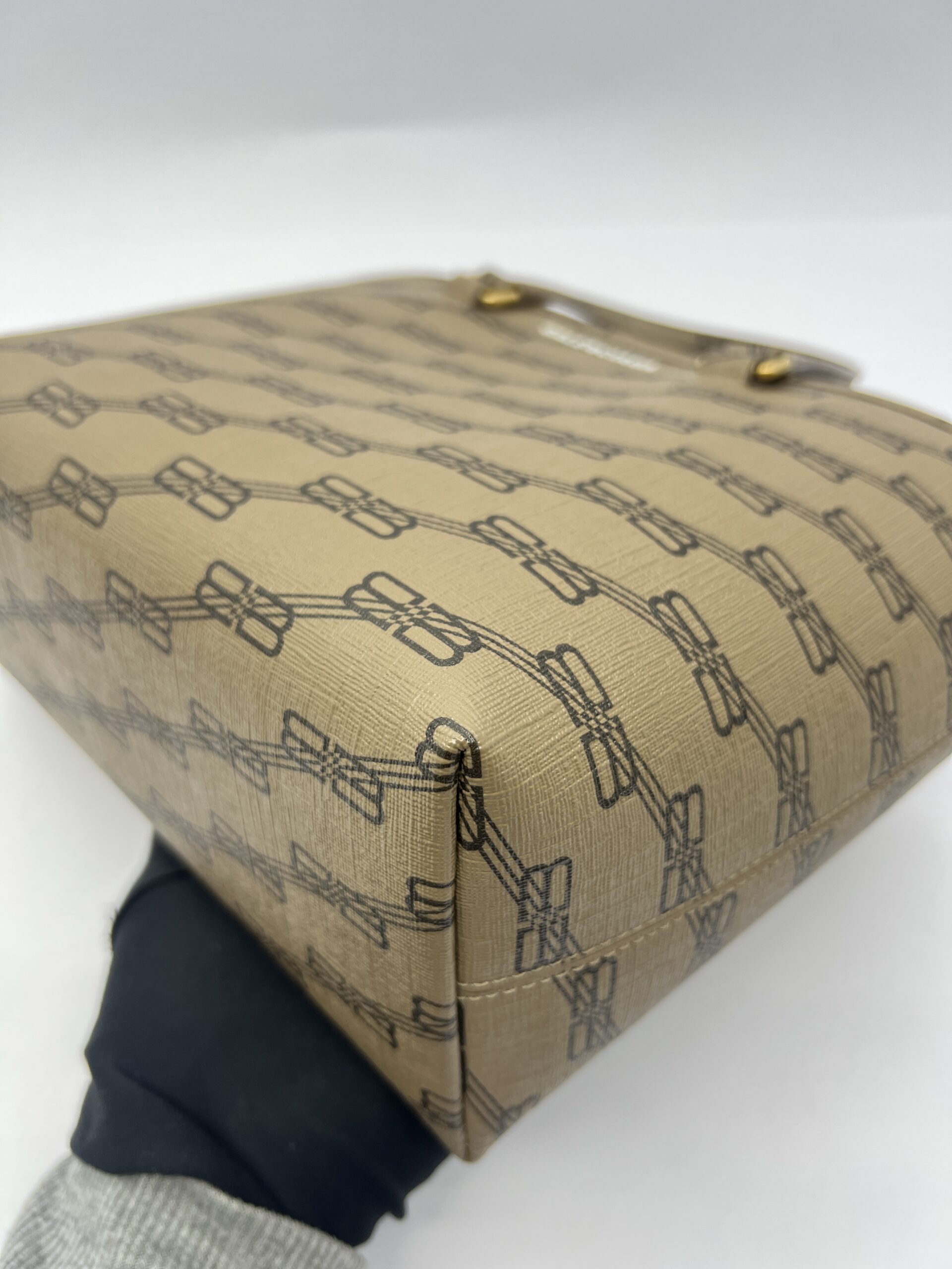 Shopper Tote Signature All‑Over Logo Brown