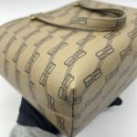 Shopper Tote Signature All‑Over Logo Brown