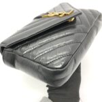 College Woc Black Crackled Leather