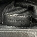 College Woc Black Crackled Leather