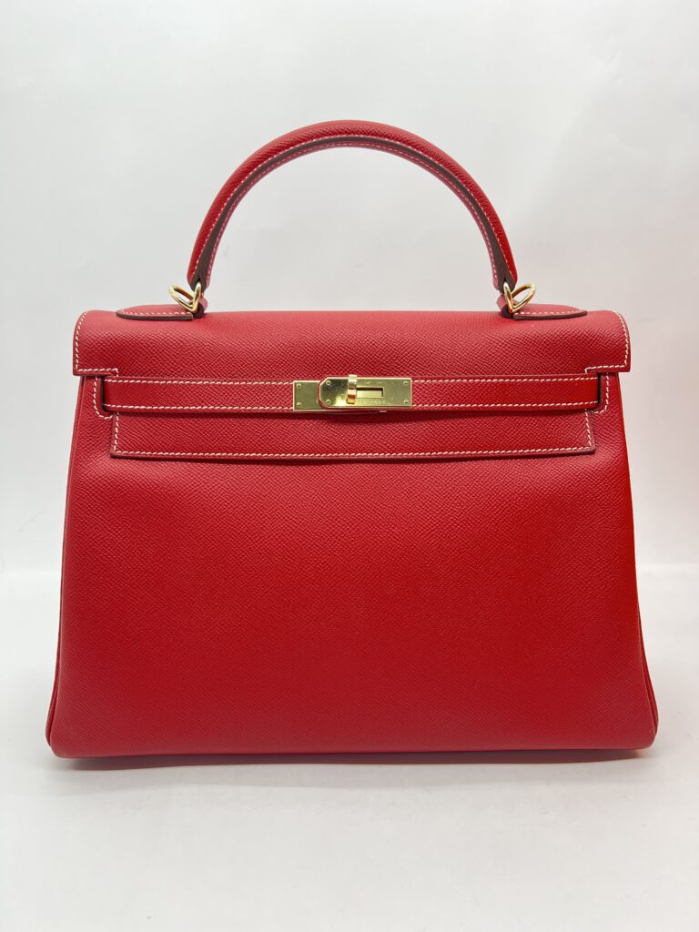 Kelly 32 Epsom Rouge Casaque