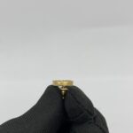 CD Earrings Gold Crystal