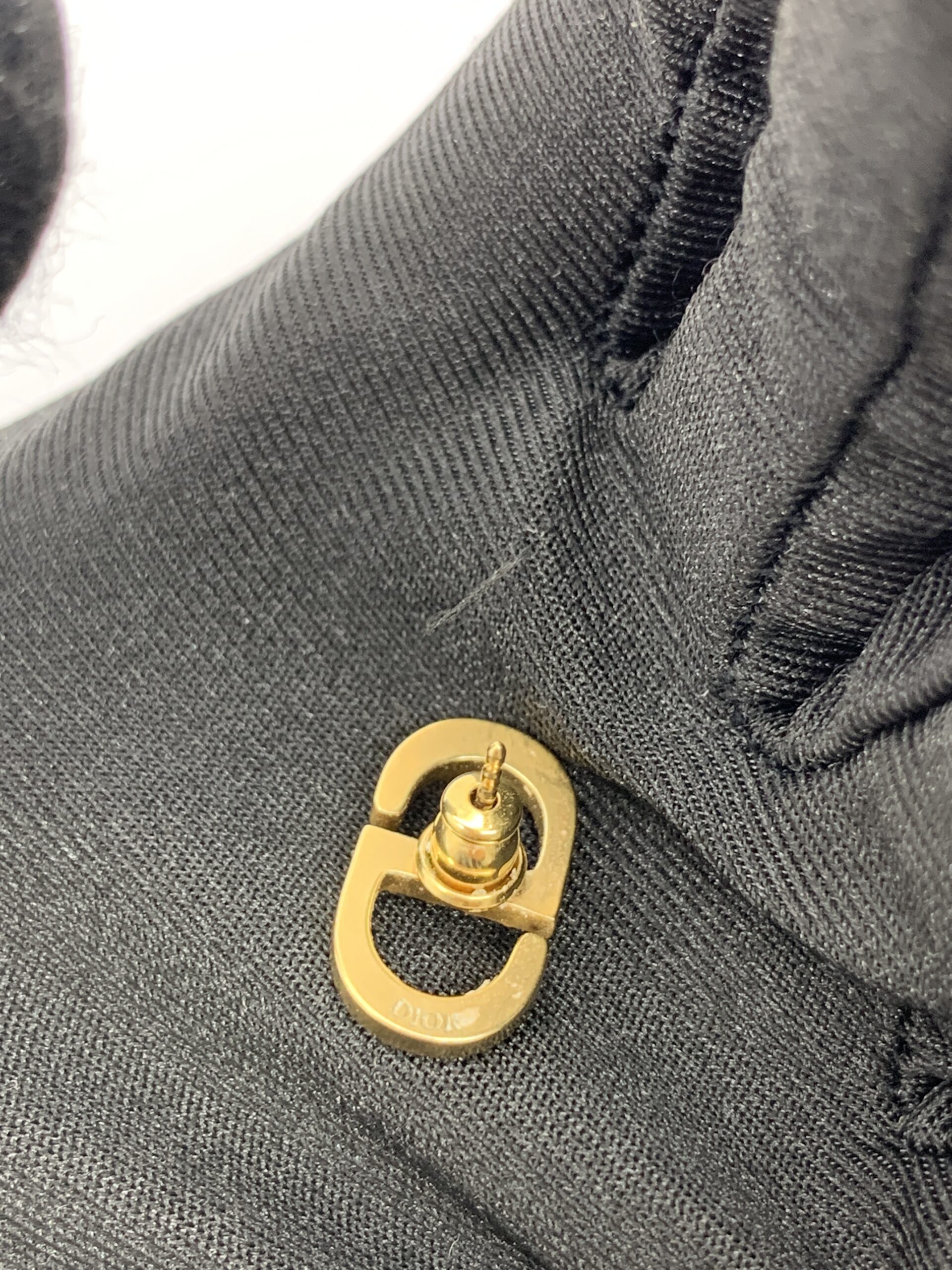 CD Earrings Gold Crystal