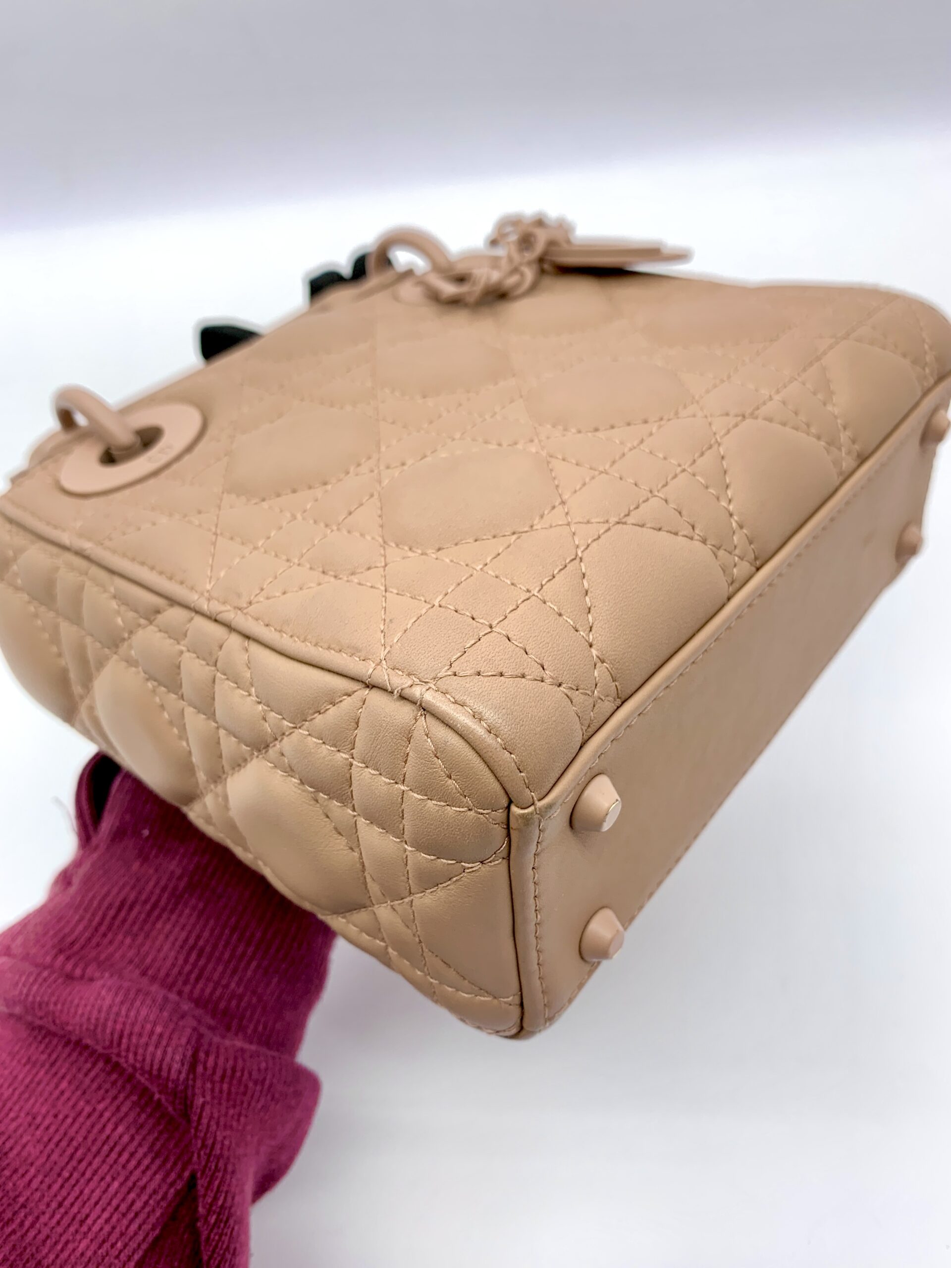 Lady Dior Mini All Nude Matte