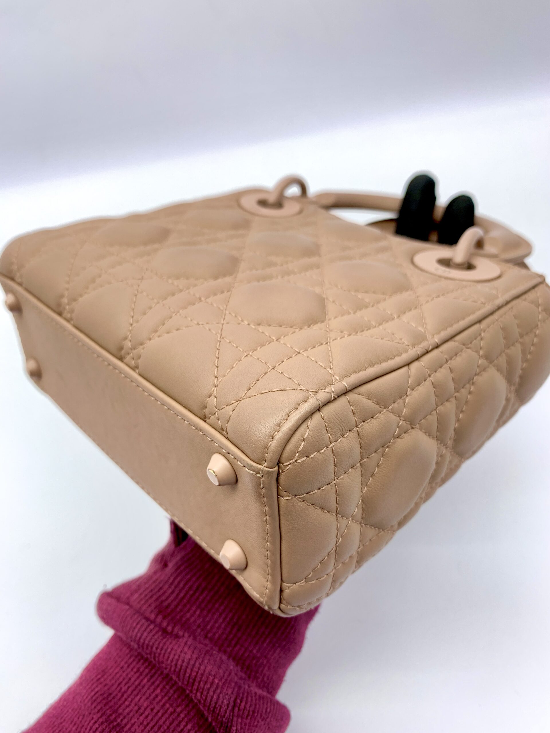 Lady Dior Mini All Nude Matte