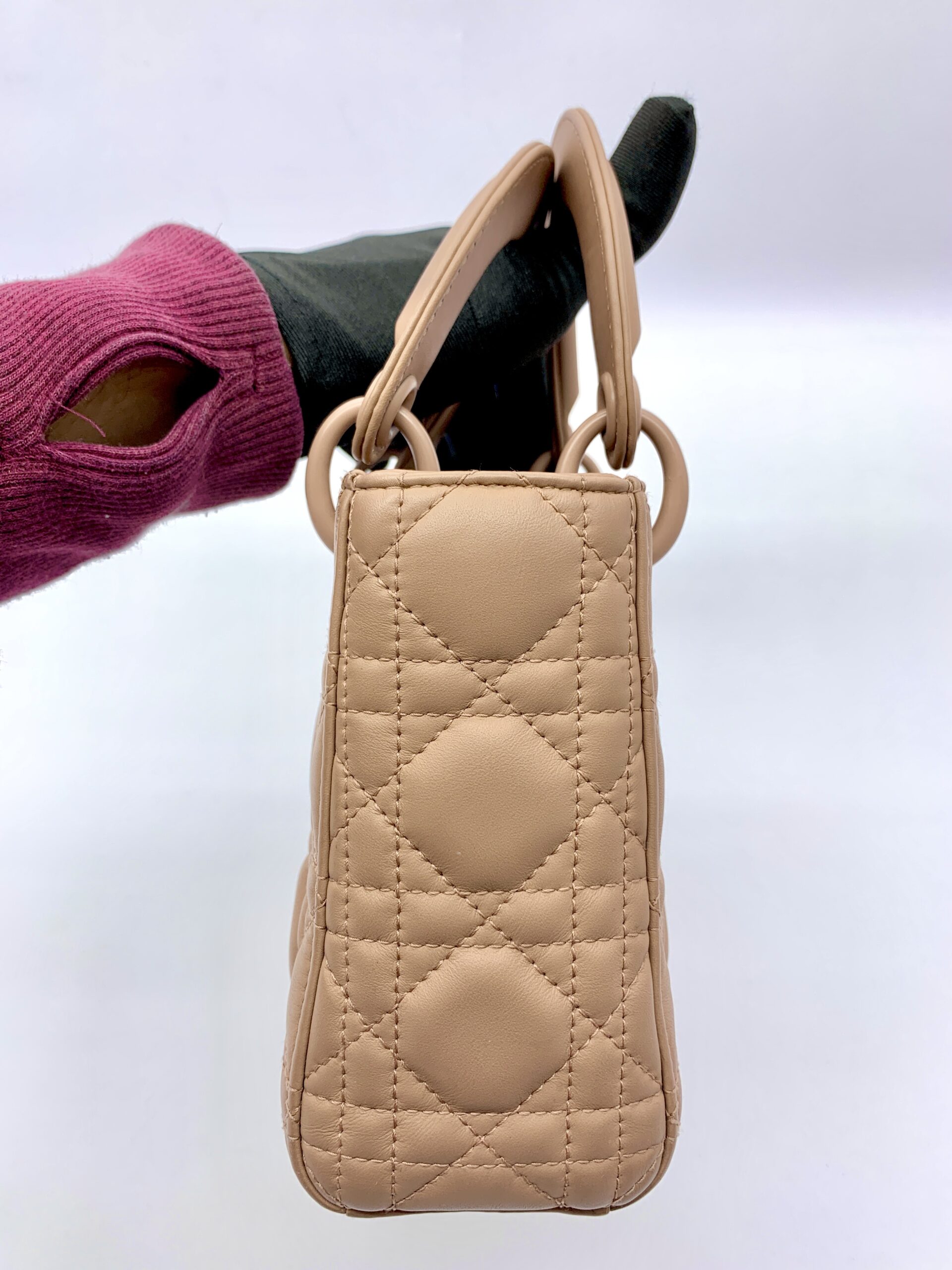 Lady Dior Mini All Nude Matte