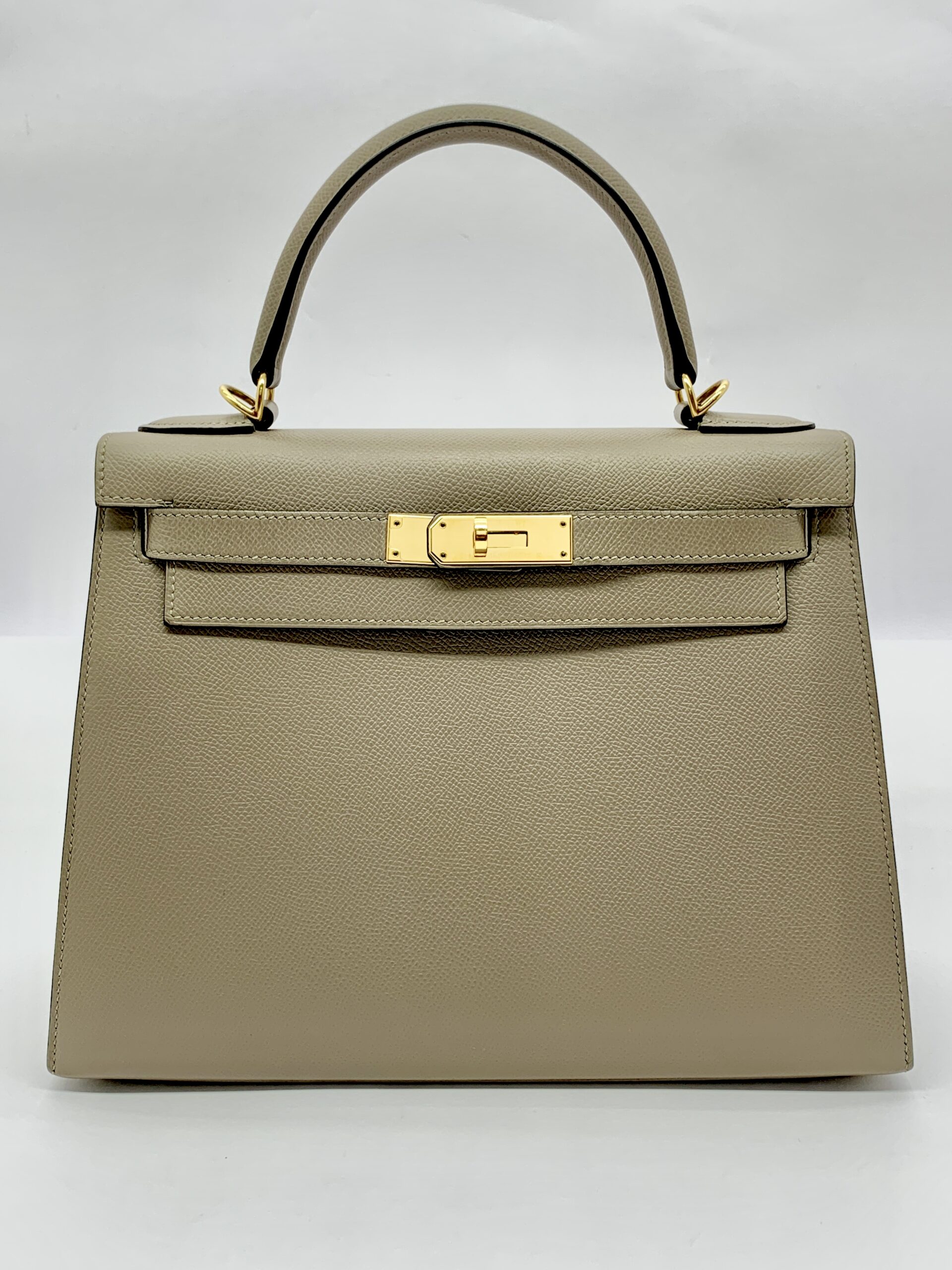 Kelly 28 Epsom Gris Etain