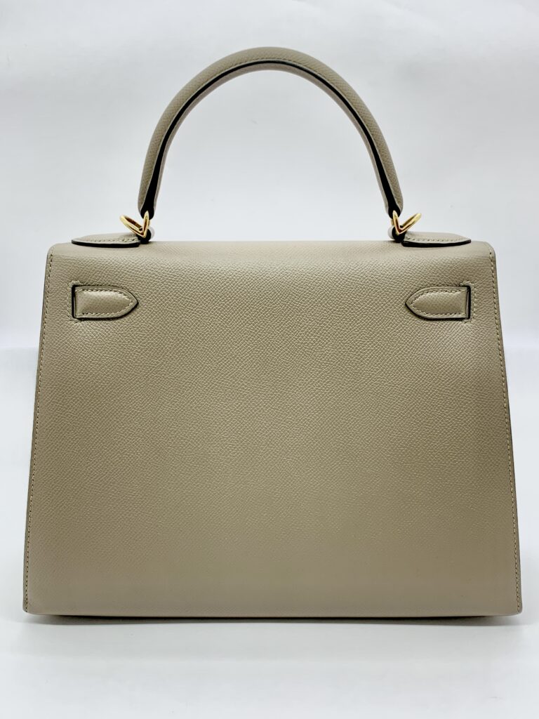 Kelly 28 Epsom Gris Etain