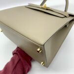 Kelly 28 Epsom Gris Etain