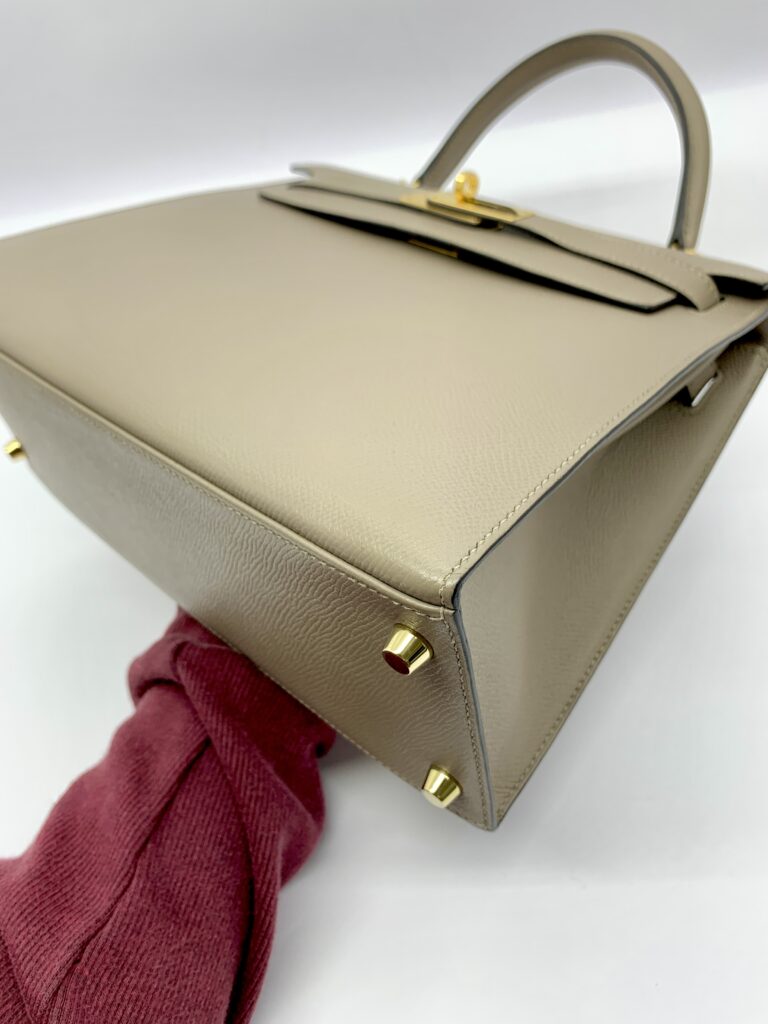 Kelly 28 Epsom Gris Etain