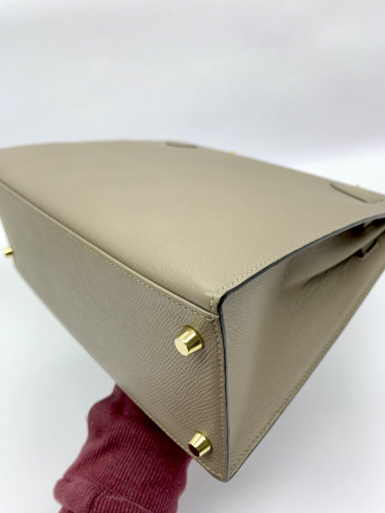 Kelly 28 Epsom Gris Etain