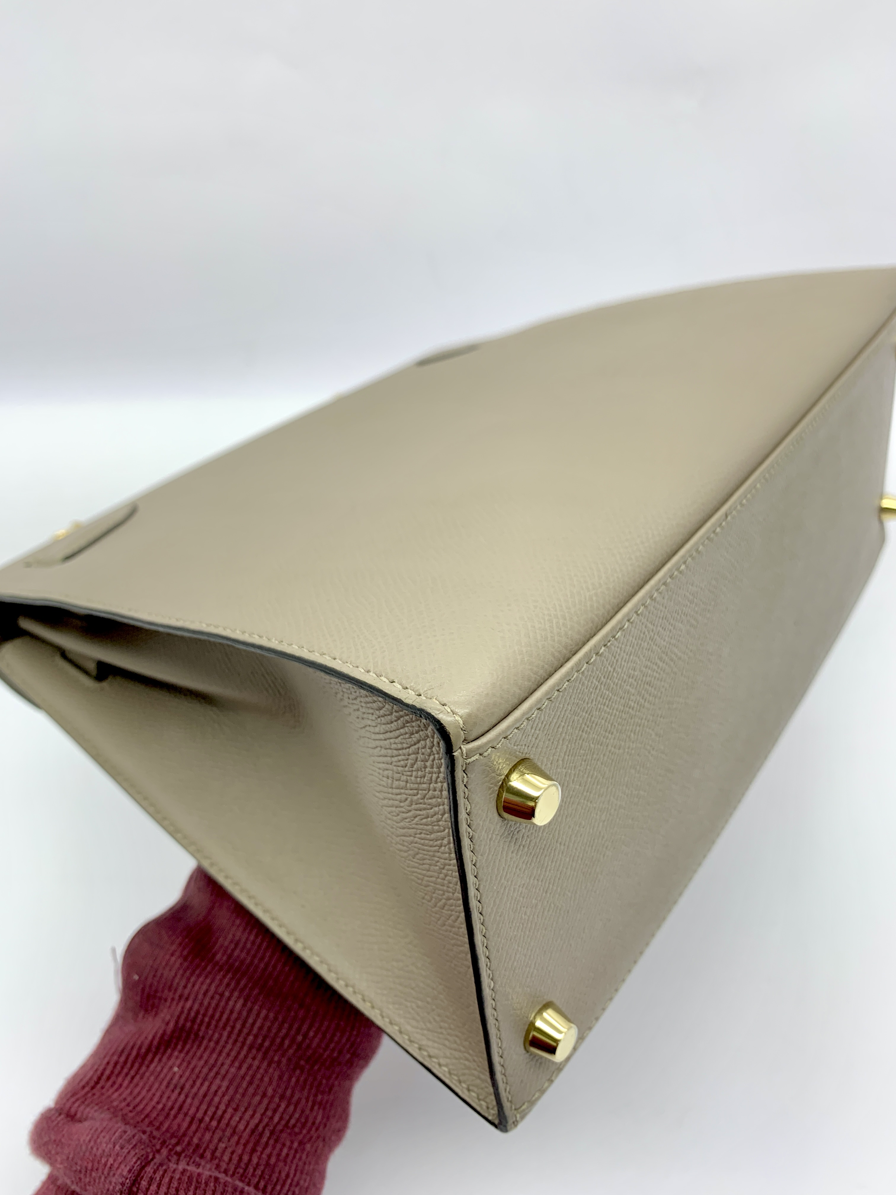 Kelly 28 Epsom Gris Etain