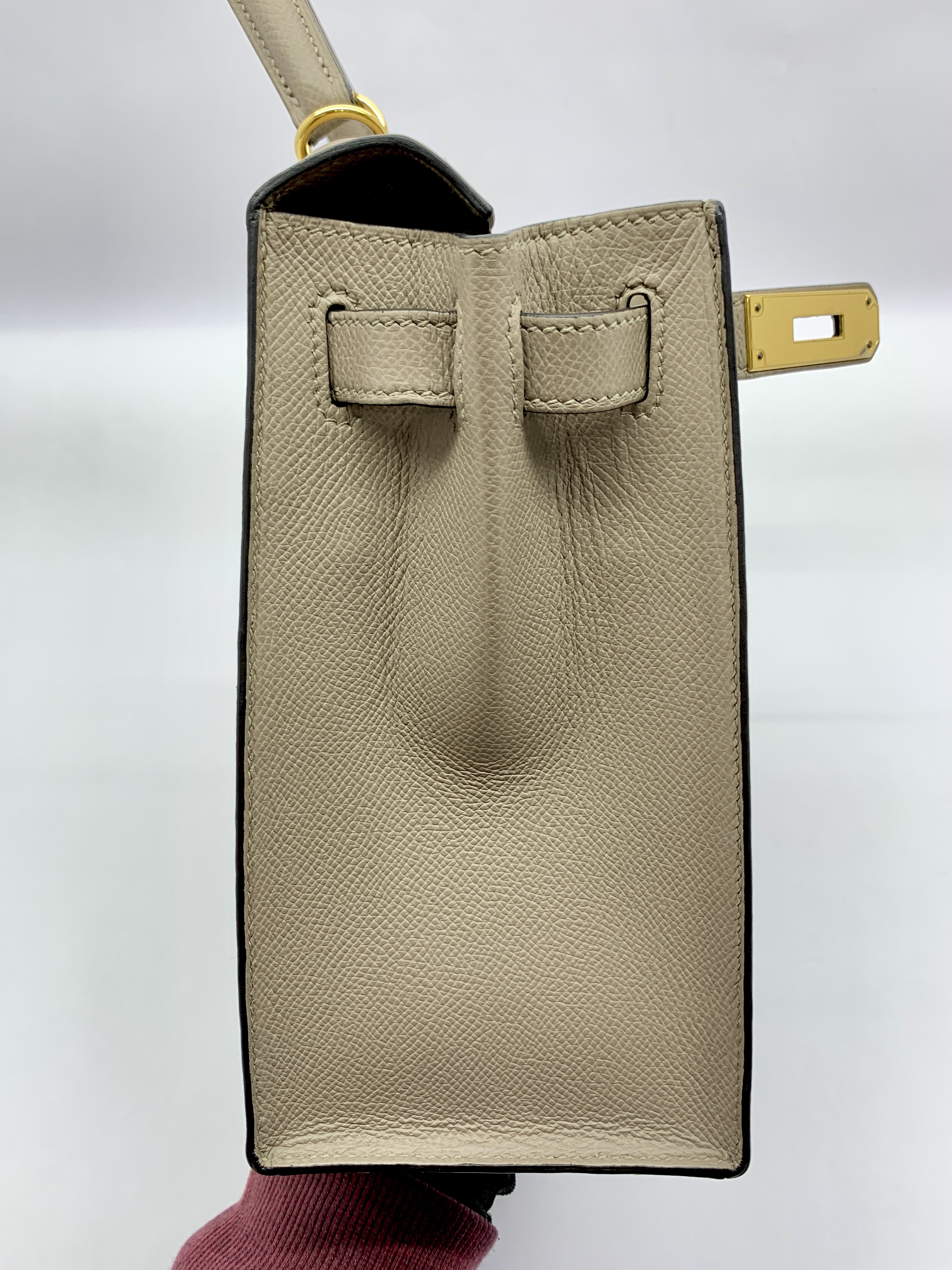 Kelly 28 Epsom Gris Etain