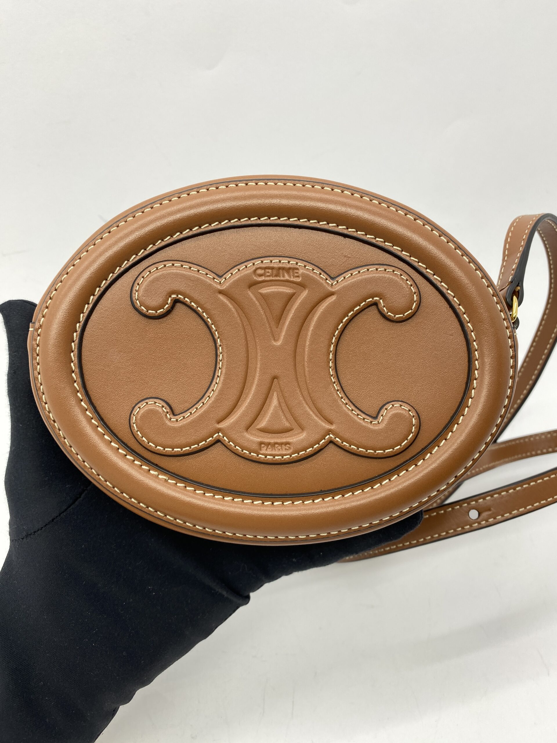 Oval Purse Tan