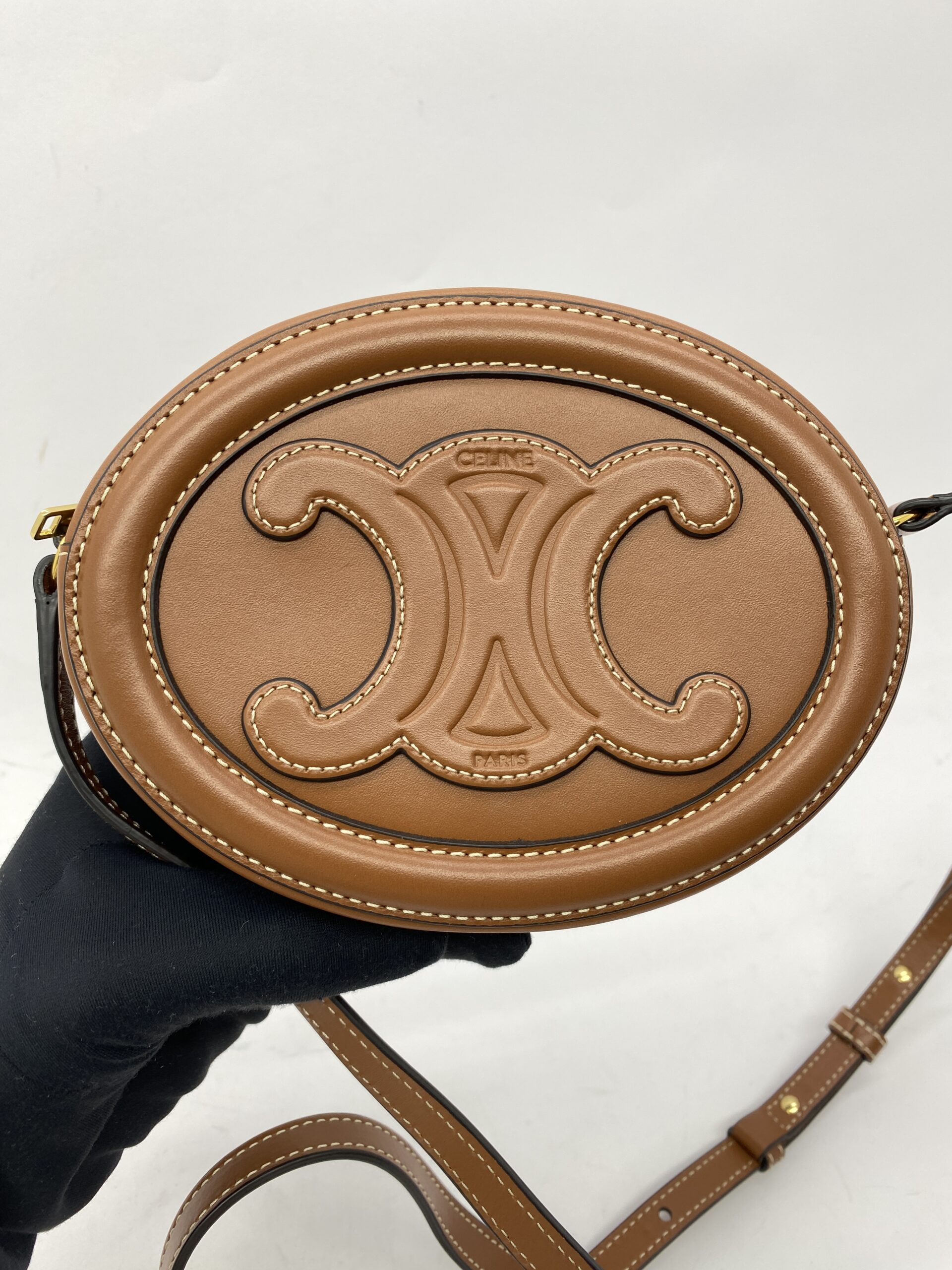 Oval Purse Tan
