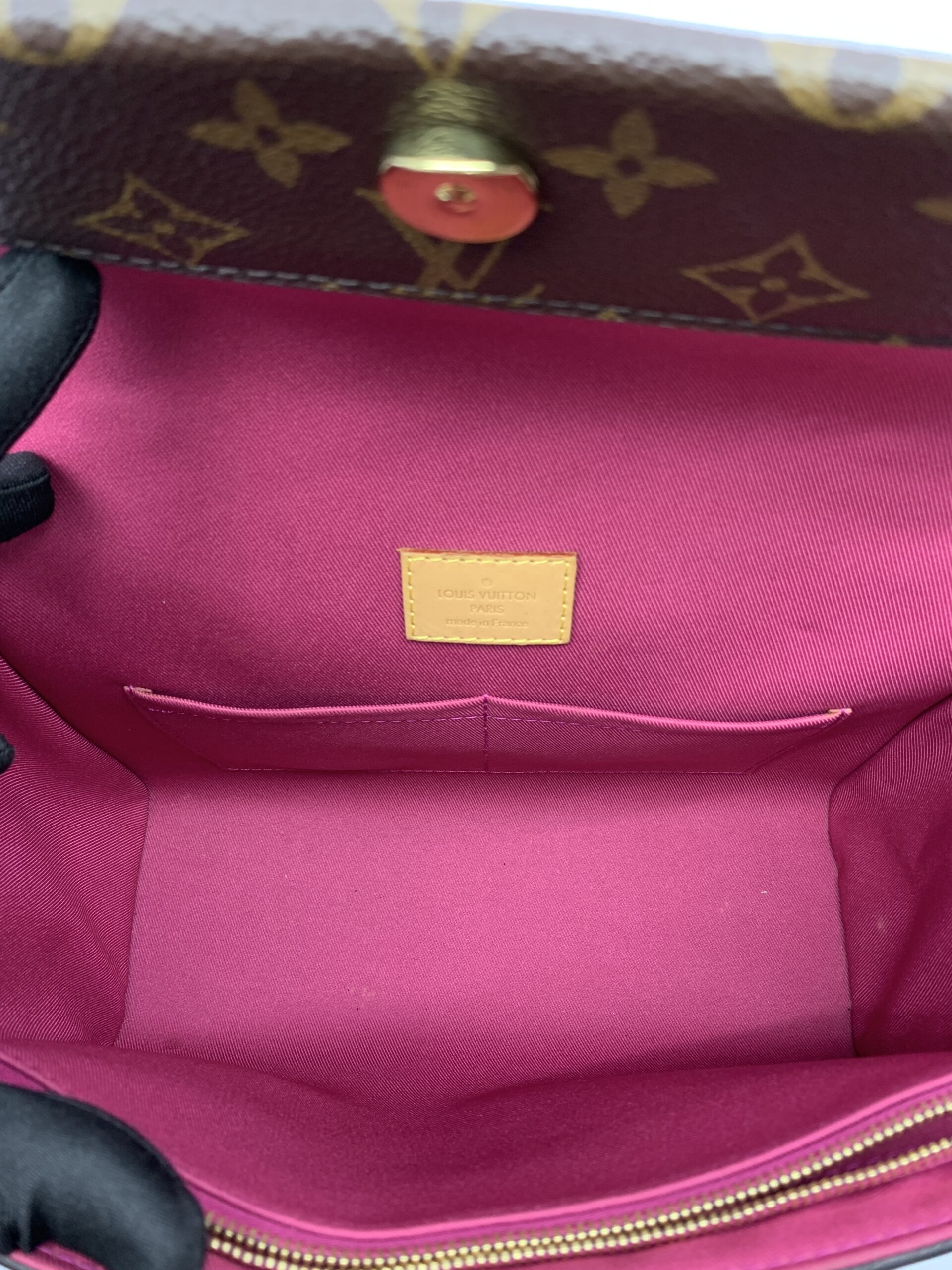 Cluny Bb Monogram Bordeaux Fuchsia