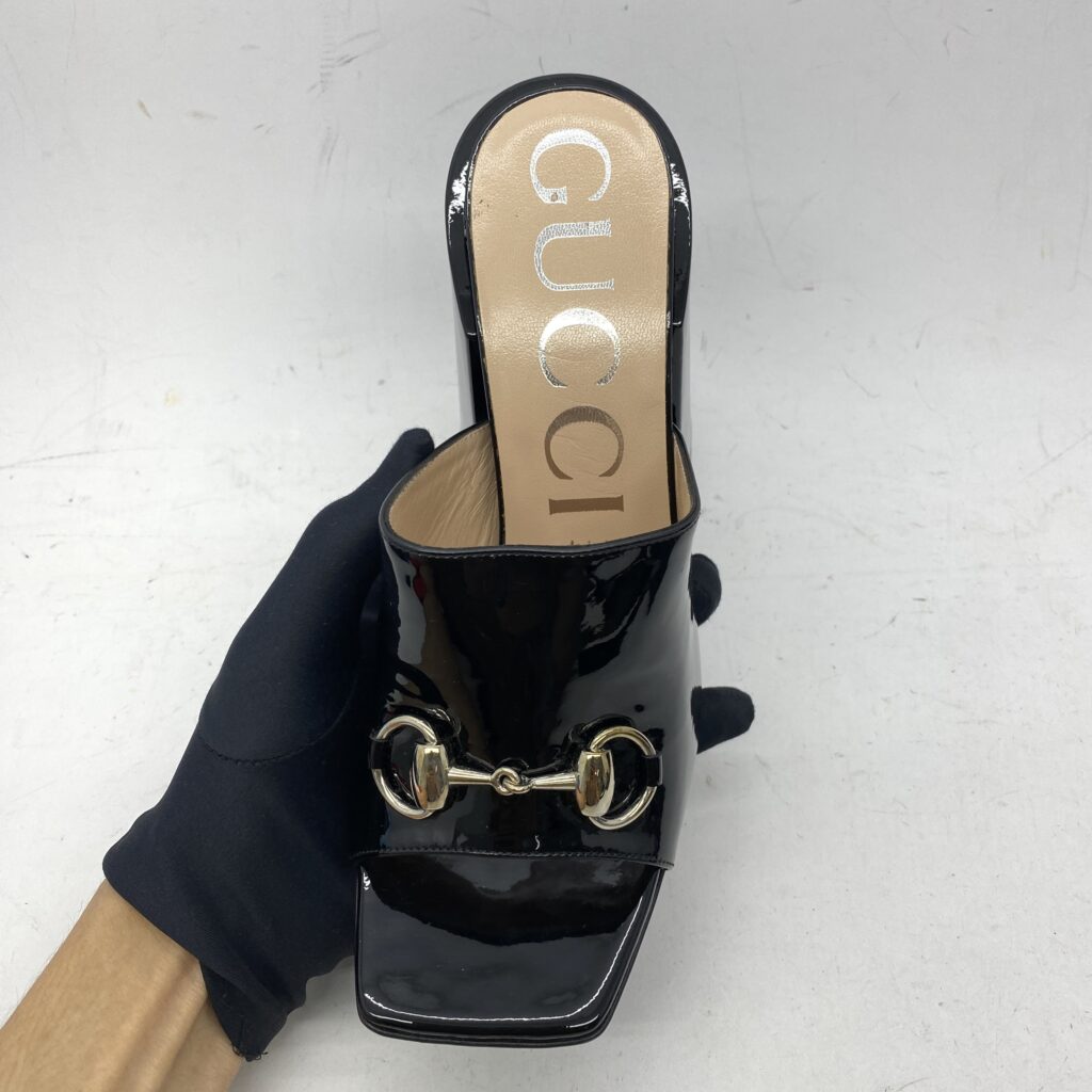 Lexi Horsebit Patent Black