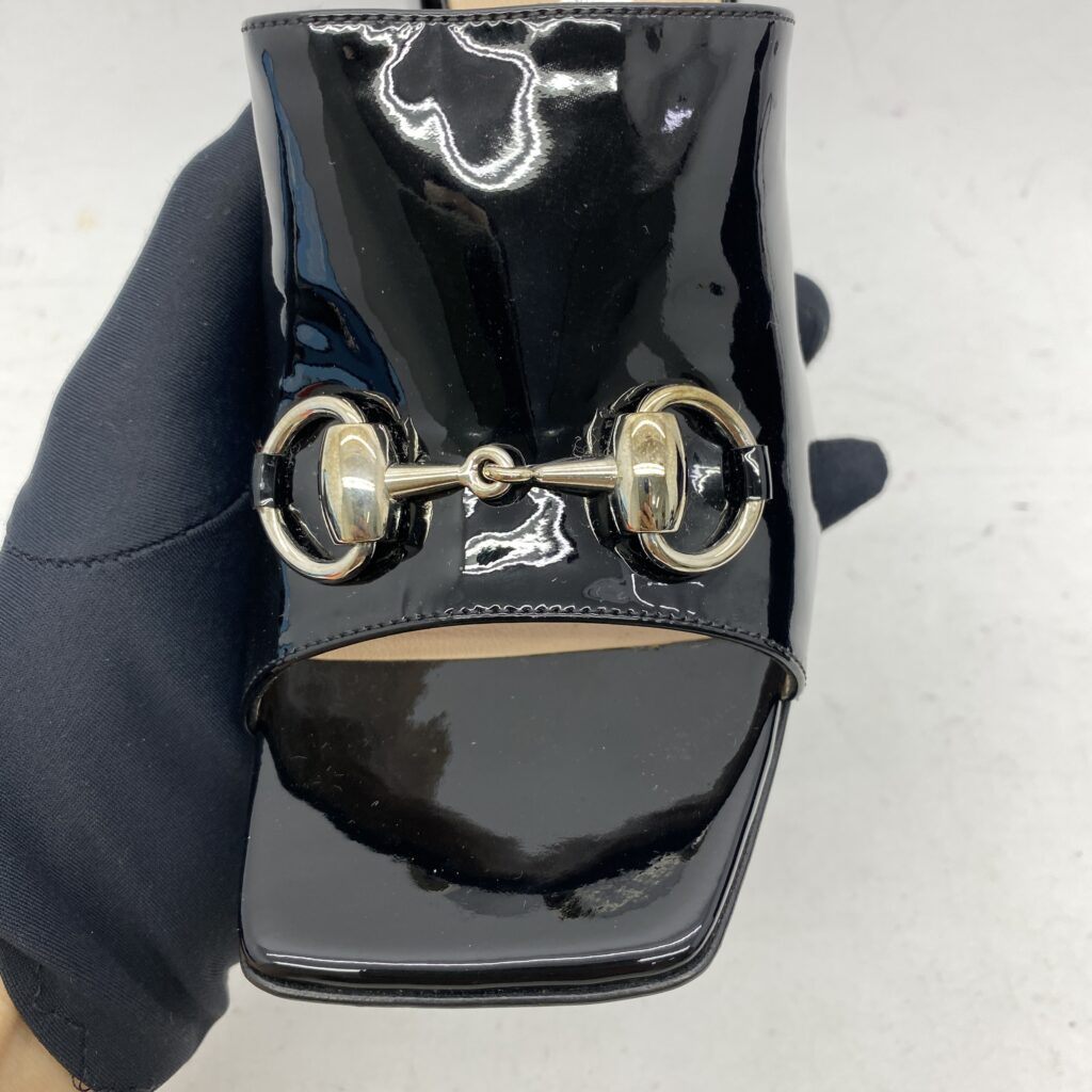 Lexi Horsebit Patent Black