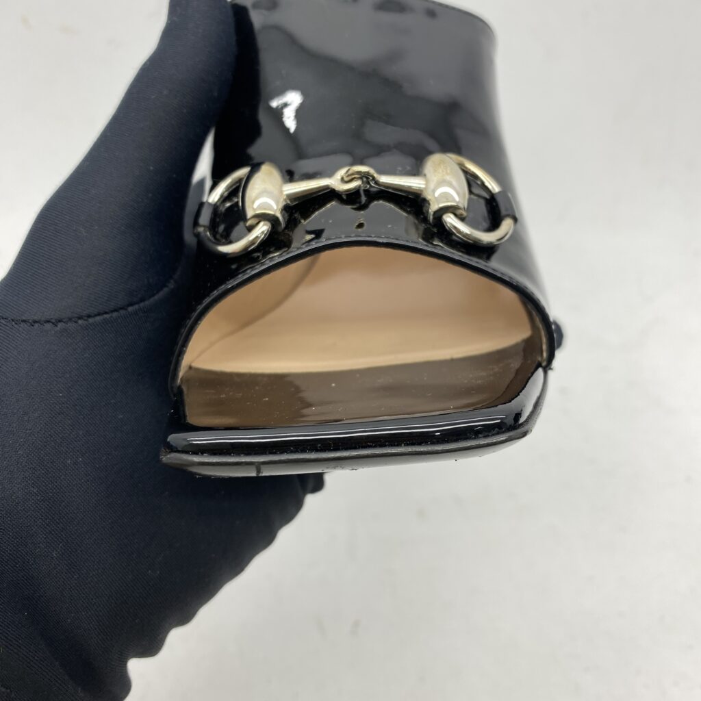 Lexi Horsebit Patent Black