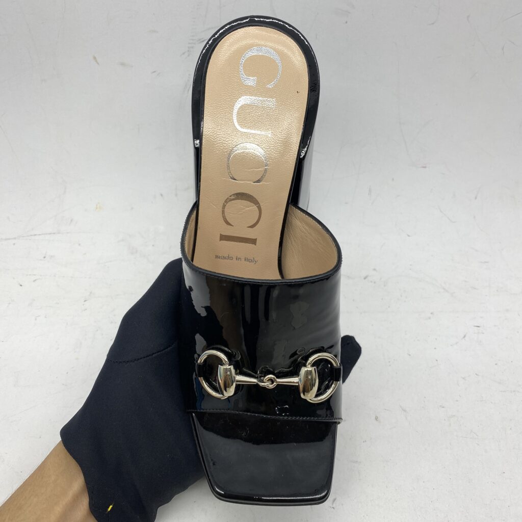 Lexi Horsebit Patent Black