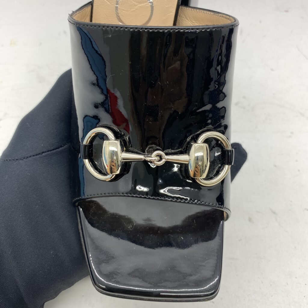 Lexi Horsebit Patent Black