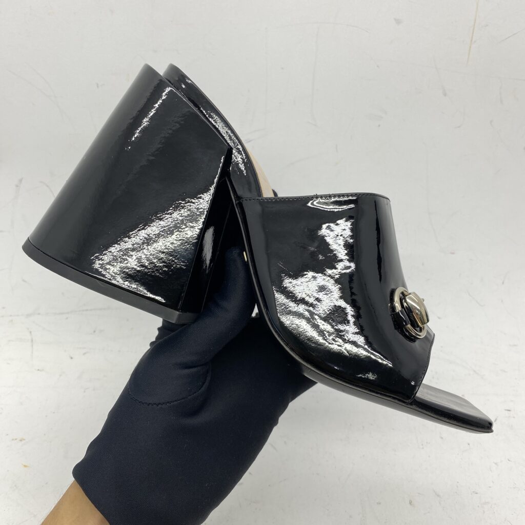 Lexi Horsebit Patent Black