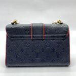 ST Sulpice PM Monogram Empreinte Marine Rouge