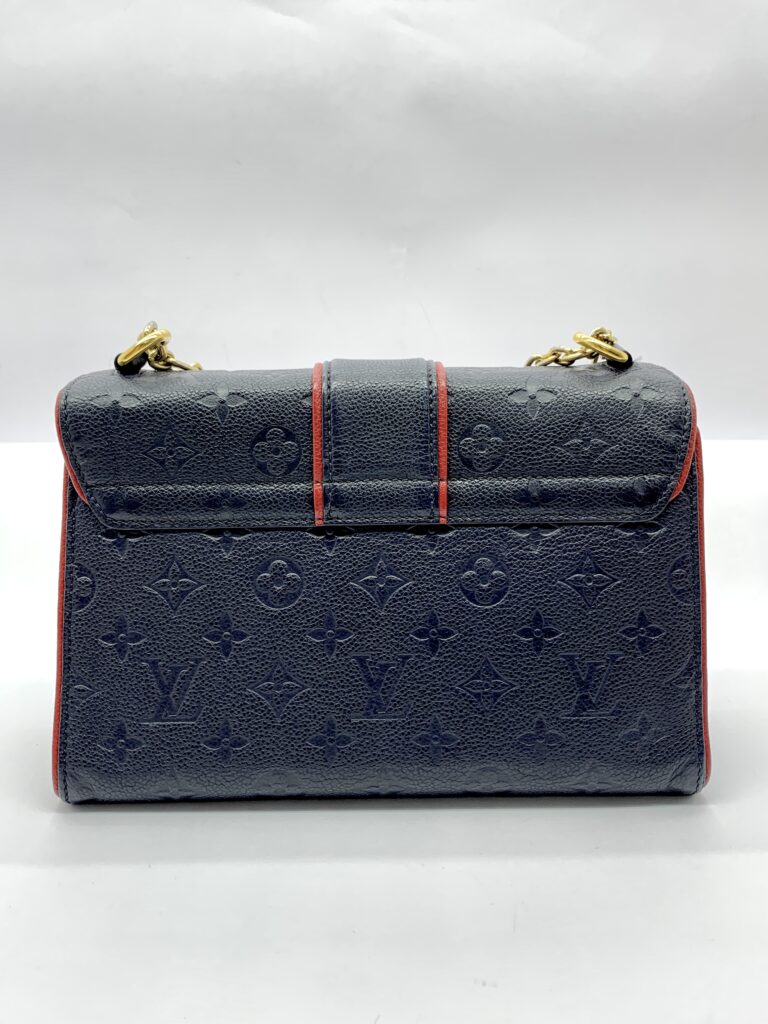 ST Sulpice PM Monogram Empreinte Marine Rouge