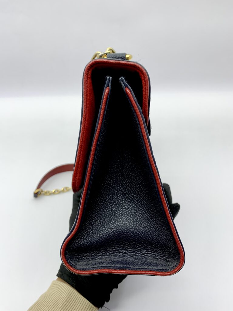 ST Sulpice PM Monogram Empreinte Marine Rouge