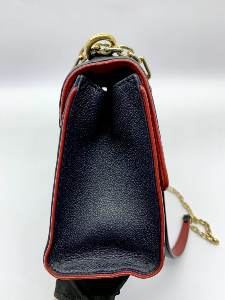 ST Sulpice PM Monogram Empreinte Marine Rouge