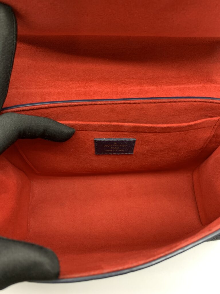 ST Sulpice PM Monogram Empreinte Marine Rouge