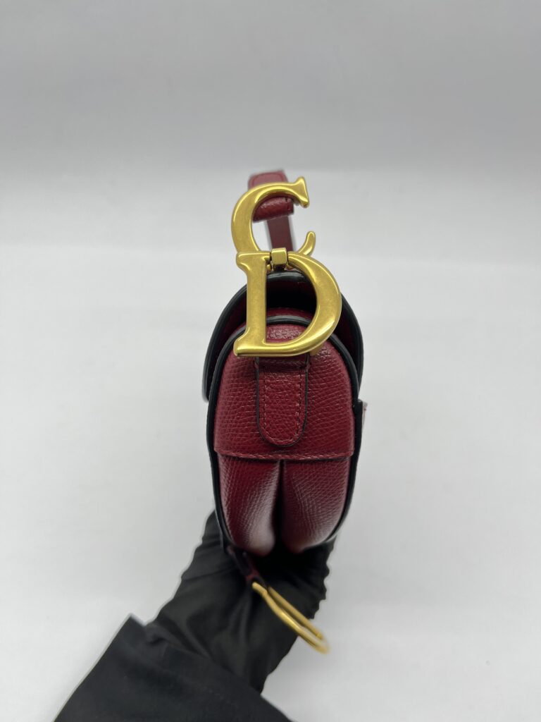 Saddle Mini Grain Red