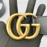 Belt GG 4 cm Black GHW