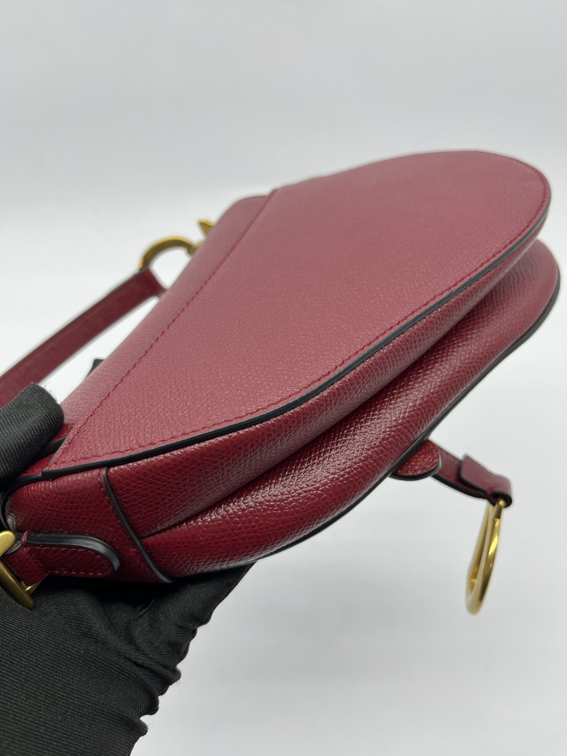 Saddle Mini Grain Red