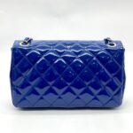 Flap Bag Patent Blue