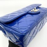 Flap Bag Patent Blue